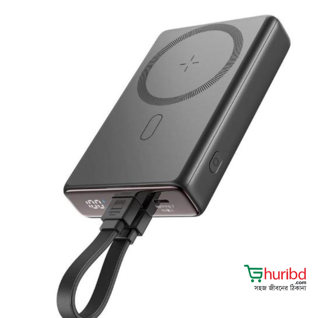Joyroom JR-PBM01 20W Magnetic Wireless Power Bank with Built-in Cable & Kickstand 10000mAh